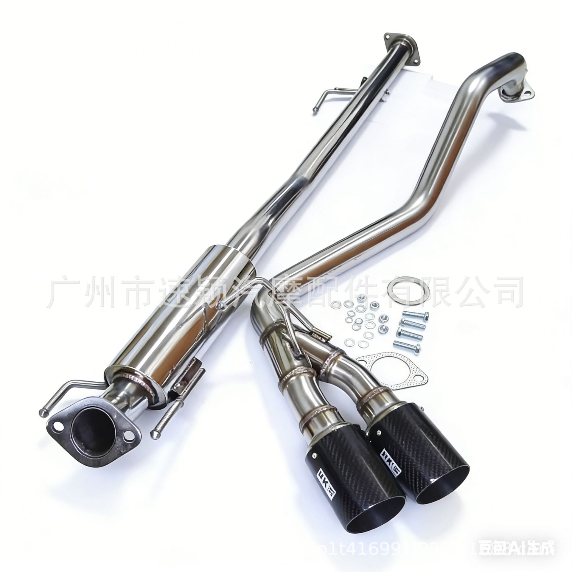 Suitable for Hilux Hilux Revo 2015-19 Models Modified Dual Exhaust Pipes from Mid-Section to Full Tail Section