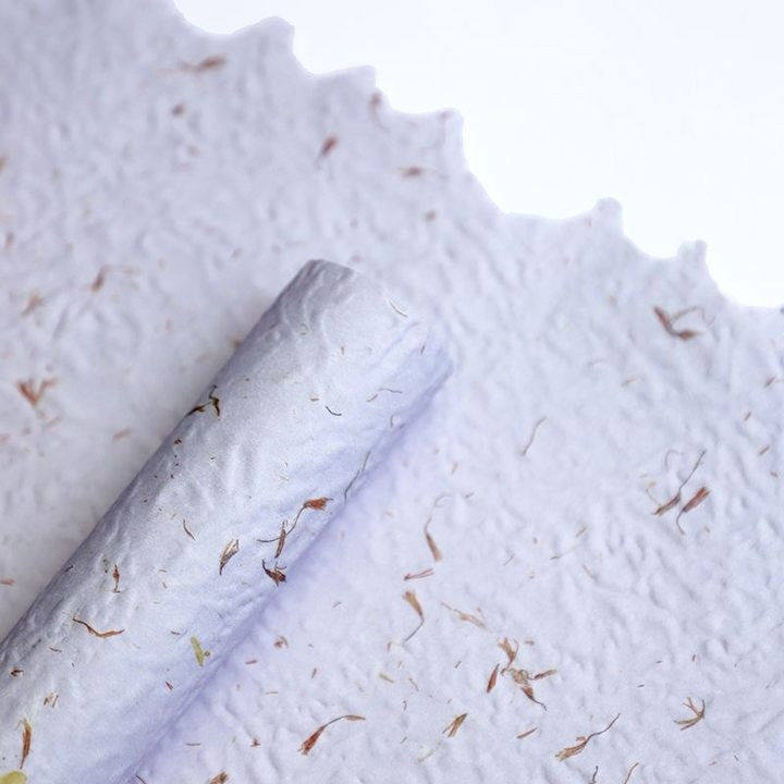 pétalos desgarrados mano Dongba papel embalaje de flores de alta textura materiales hechos a mano papel de envoltura de flores plantas creativas papel de arte al por mayor