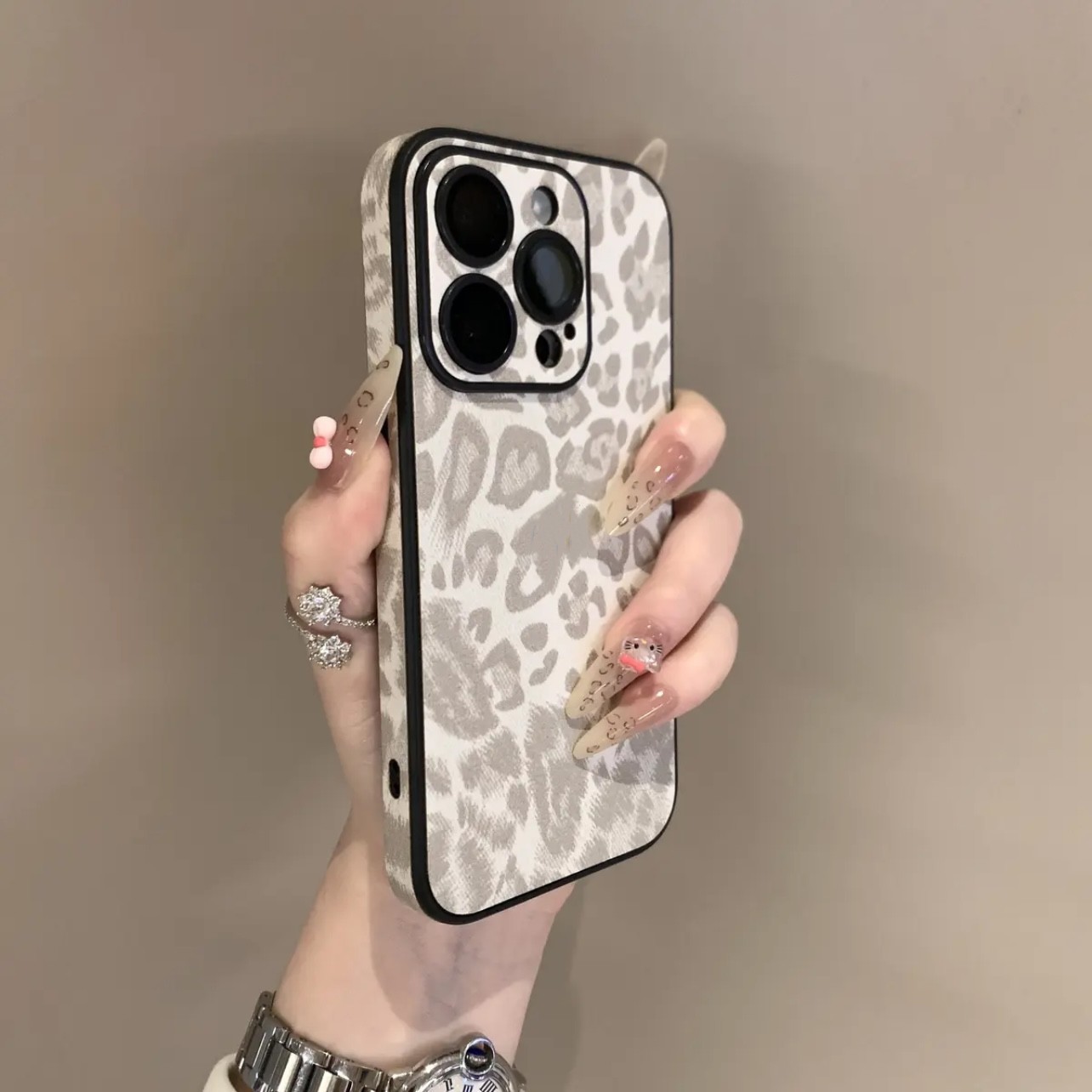 Estudo de leopardo para iPhone17 protector 15promax Apple 15 con película de lente transfronteriza
