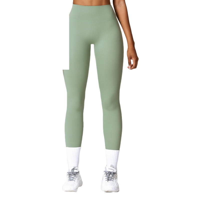 Zechuang High-Waisted Butt-Lifting Brushed Yoga Pants for Women Running Quick-Drying Fitness Pants for Outer Wear Slimming Look Tight Sports Pants 8519