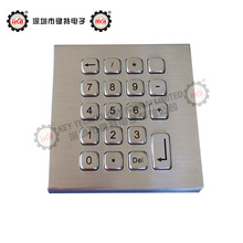 防水防尘防暴不锈钢金属工业数字小键盘带工业级解码板控制电路