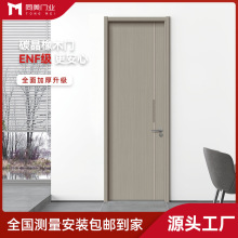 环保免漆碳晶木门现代简约卧室门实木复合隔音防潮厂家批发静音门