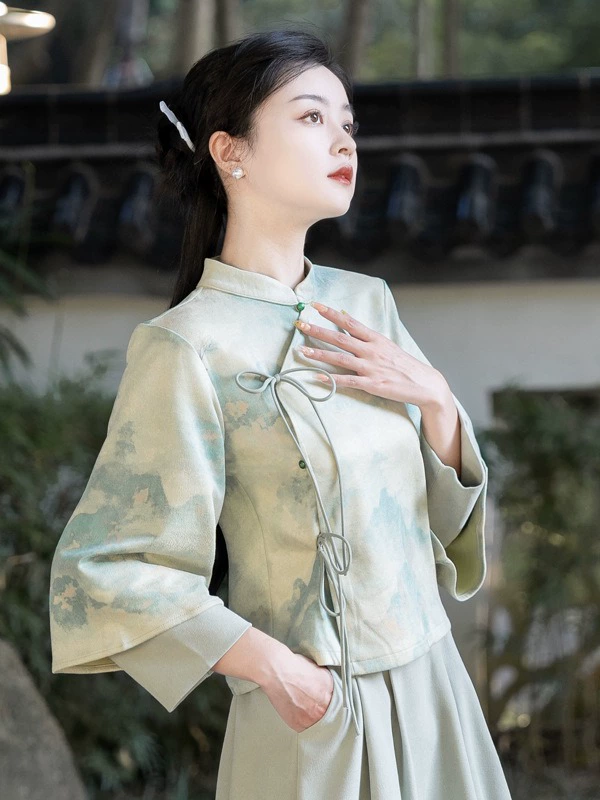 Sansui, demi-season retro warm set, Chinese style