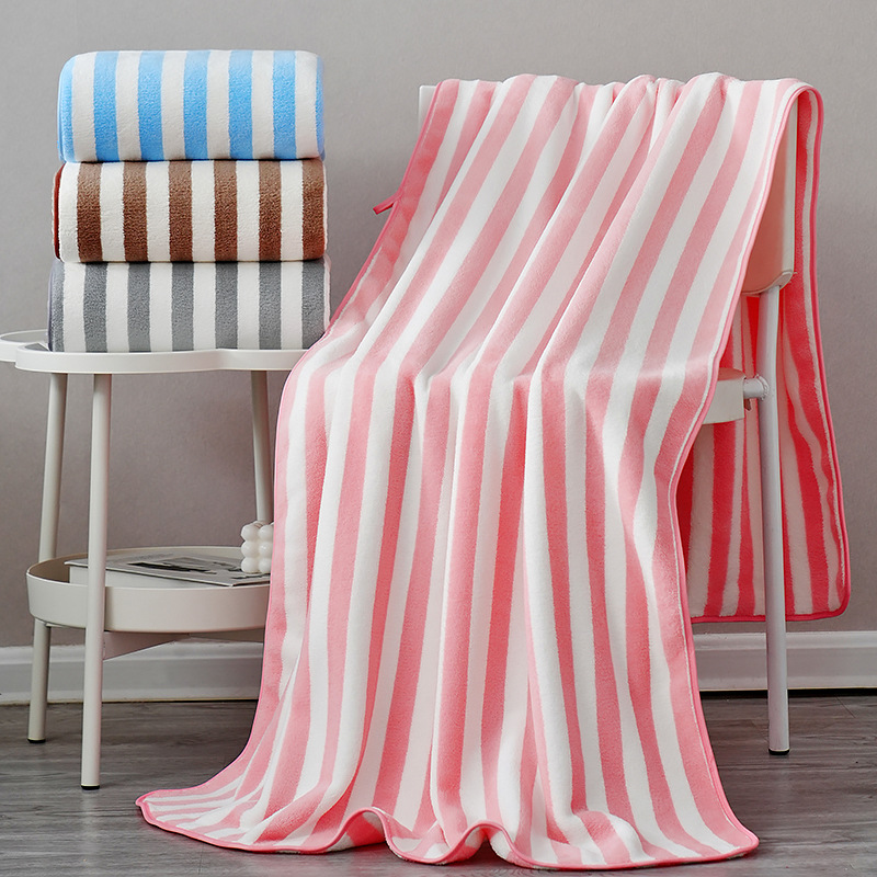 coral soft bath towel