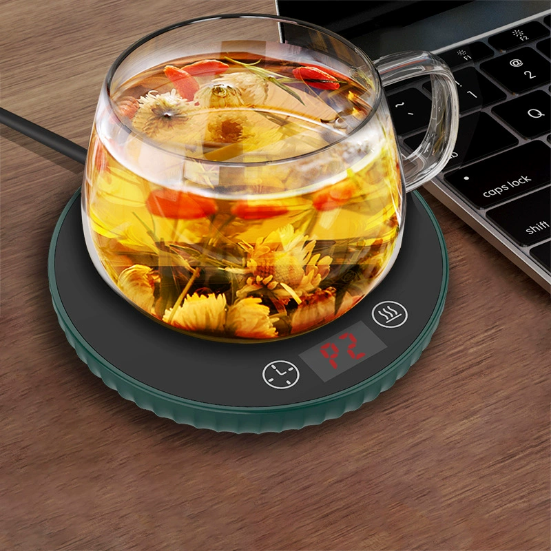 Подогреватель для чашек с водой и молоком, регулируемая температура, подходит для офиса и дома, подогреватель для чая, изоляционная подставка с 2-уровневой регулировкой.