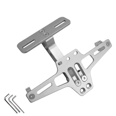 Nömrə qabı Bracket with Light, Msx Adjustable License - silverlight