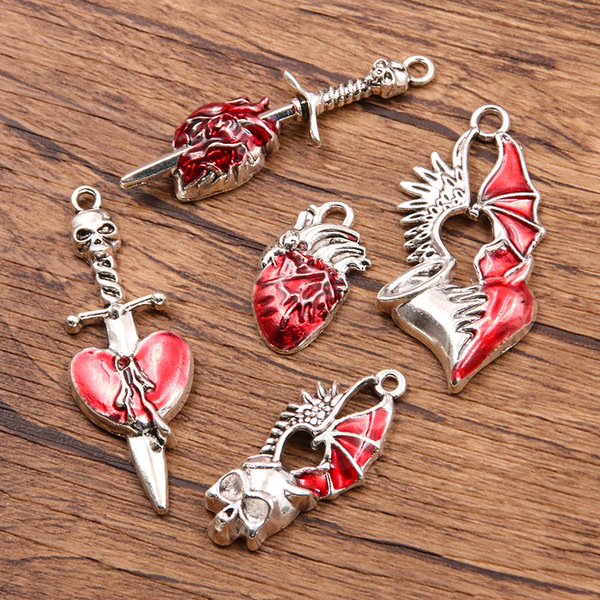 Retro red pendant