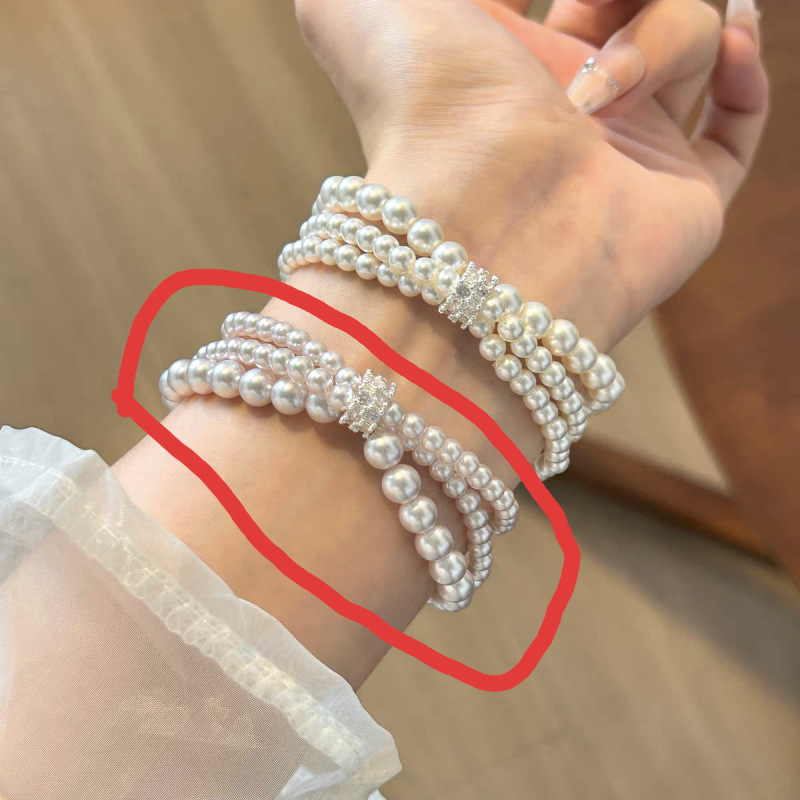 高级感施家曼塔玫瑰珍珠手链女小众设计轻奢手串时尚百搭精致手饰|undefined