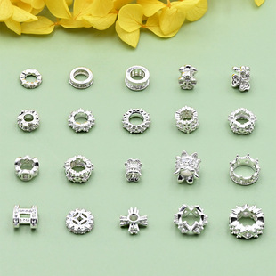S925���y����Ƕ�ʯ���׸��鴮��diy�ִ���Ƭ�朵���������