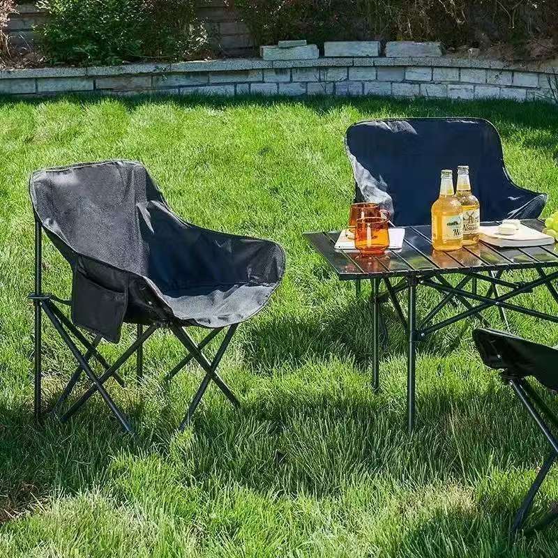 Outdoor Camping Folding Chair, Camping Fishing Chair, Outdoor Sketching Chair, Picnic Portable Camping Chair, Portable Moon Chair