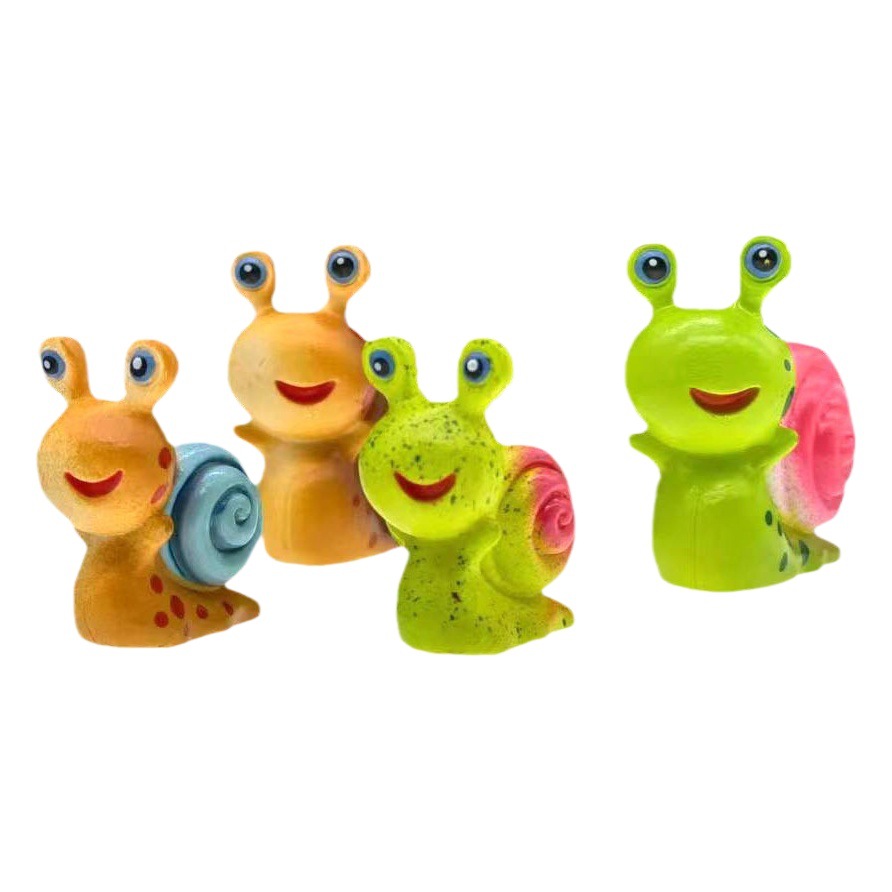 Micro paisaje animal original dibujos animados pastoral Caracol paisaje PVC decoración artesanía pecera vegetal jardín decoración del paisaje