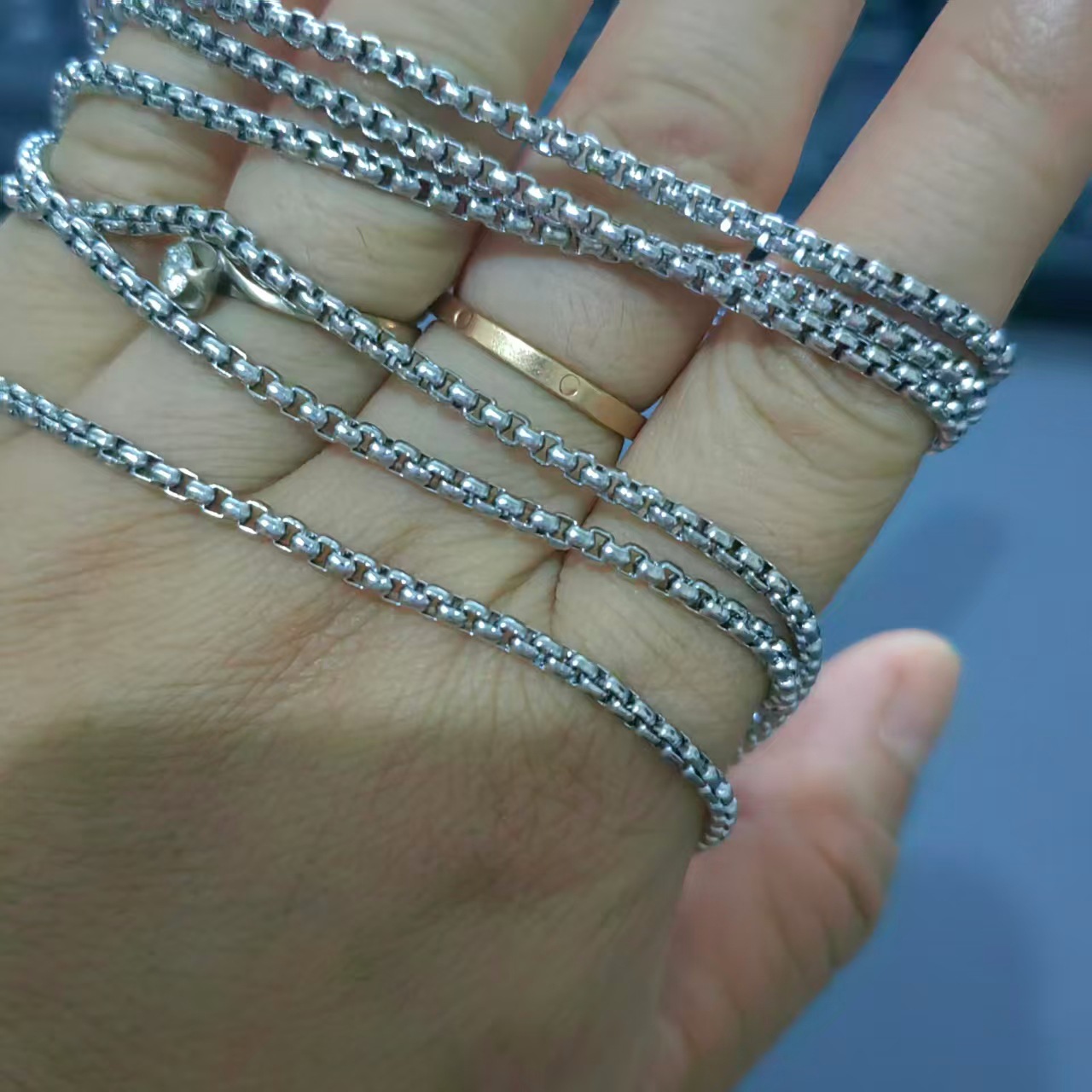 Titanium Cuban Chain Necklace For Men - Durable Stainless Steel_voghion.com