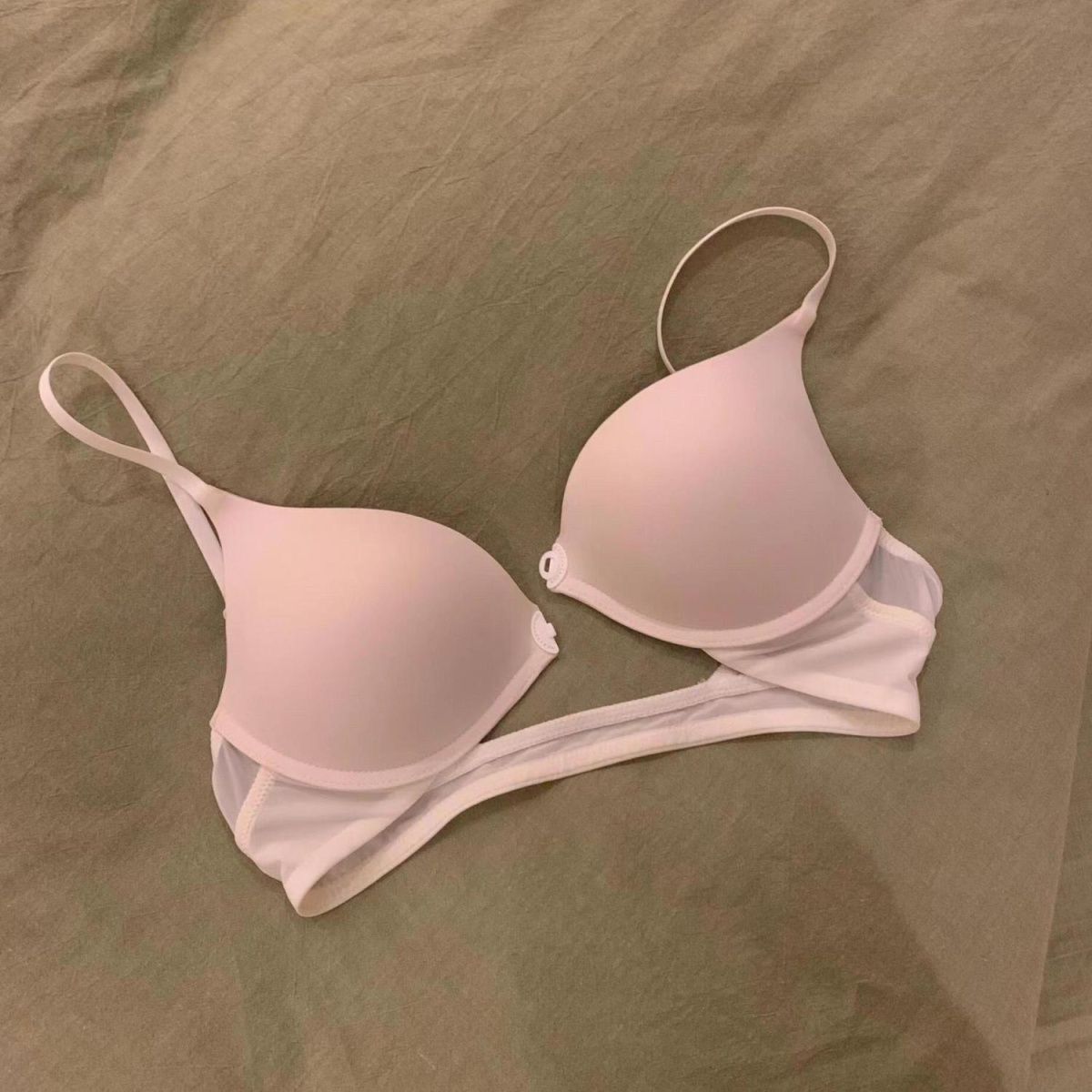 front row buttons push up underwear seamless small breasts not empty cup u-shaped bare back beauty back summer ultra-thin anti-sag bra