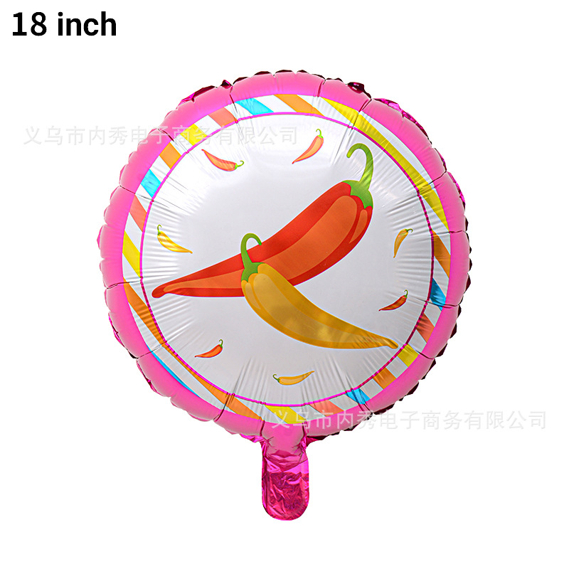 Globos de bandera nacional de México Carnaval de vacaciones Nuevo sombrero de la marca del tarot Bola de película de aluminio de 18 pulgadas