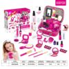 Children's cosmetic realistic family toy, makeup primer for princess, bag, set