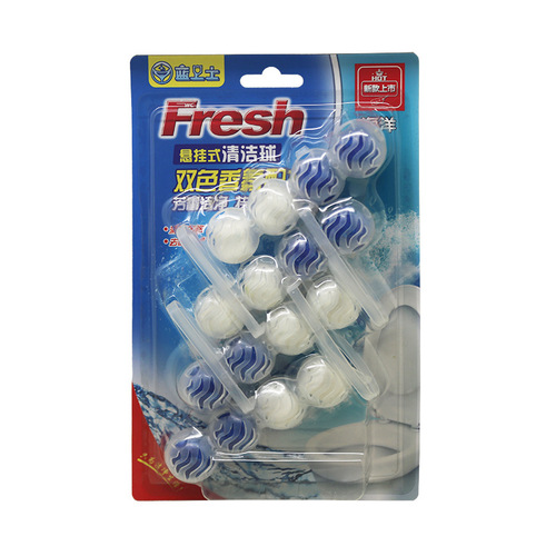 Automatic Cleaning Agent for Toilet Bowl Ball, Hanging Toilet Cleaner, Deodorizing, Odor Removing, Scale Removing, Blue Bubbles, Wholesale