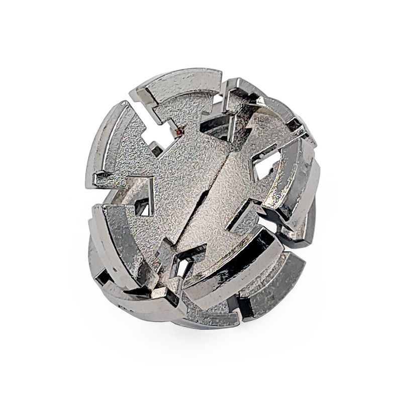 La magia del rompecabezas de oro de la aguja de herradura de bloqueo cuadrado desbloquear Luban bloqueo cerebro ardiente Kong Ming triángulo de bloqueo de la cadena de alta IQ pick-up