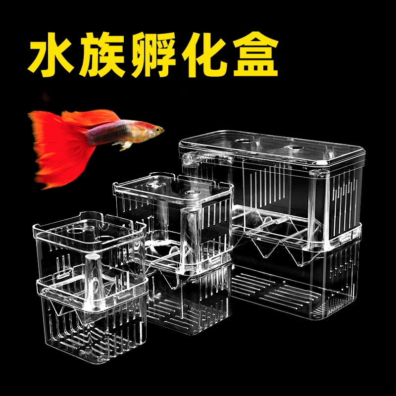 Изоляционная коробка для аквариума Павлин Инкубационная коробка Тропическая рыба Маленькая рыба Инкубационная коробка для ювенильных рыб Крючок Коробка Большой Независимый маленький размер