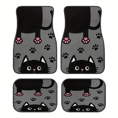 Avtomobil döşəmə paspasları – Floor Mat for Hair - car-floor-mat-60-35454568cm-skin-friendly-suede-two-pairs-four-pieces-in-total
