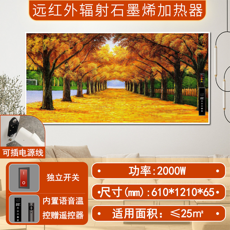 新款高温远红外石墨烯电暖画家用商用速热节能电暖器壁挂式暖气片|undefined