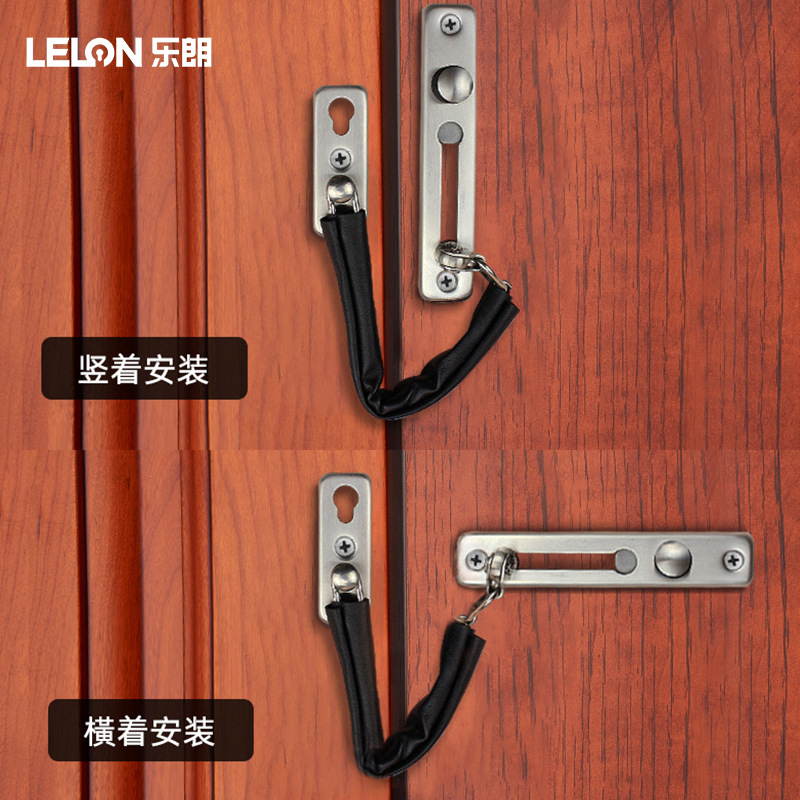 Acero inoxidable 304 antirrobo cadena puerta perno puerta interior antibloqueo engrosada sólida antirrobo puerta cadena de seguridad Hotel cerradura de seguridad