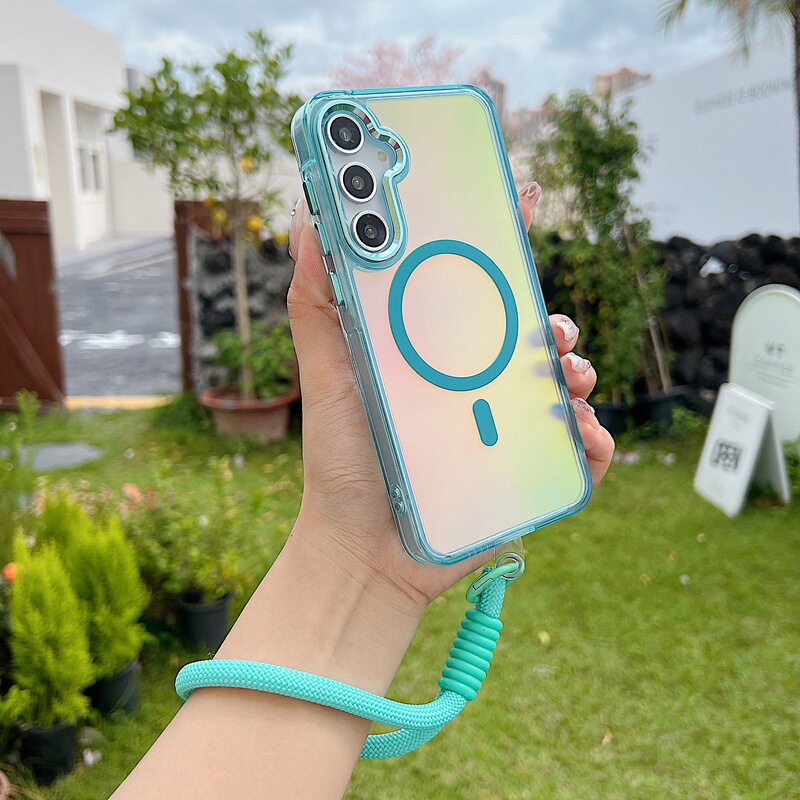 Suitable for Samsung A55 A56 Mobile Phone Case, Bright Shadow Chameleon Anti-Fall Samsung A27 A57 Magnetic Protective Case