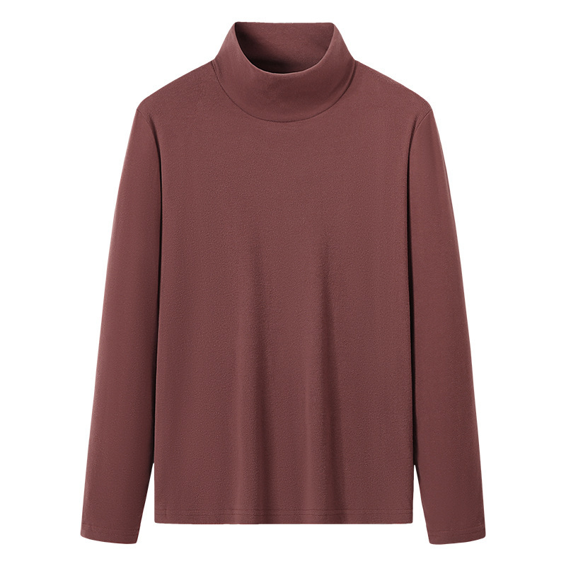 High Collar Sweater Men's Autumn and Winter Double-Sided Velvet Long-Sleeved Base Shirt Solid Color Inner Warm Sports Top Men's Wear High Collar Sweater Men's Autumn and Winter Double-Sided Velvet Long-Sleeved Base Shirt Solid Color Inner Warm Sports Top Men's Wear