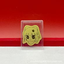 足金999卡通女孩泼天的富贵平安喜乐黄金手机贴水贝直播引流福利