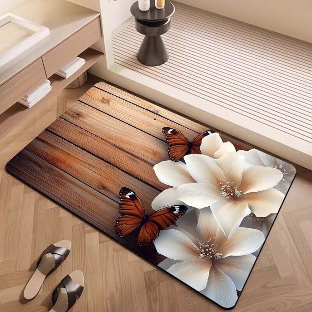 Alfombras de suelo de baño de generación de Temu transfronterizas almohadillas de absorción de agua y antideslizantes de baño de sentido superior almohadillas de barro de diatomeas image 12