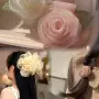 气质少女甜美网纱抓夹