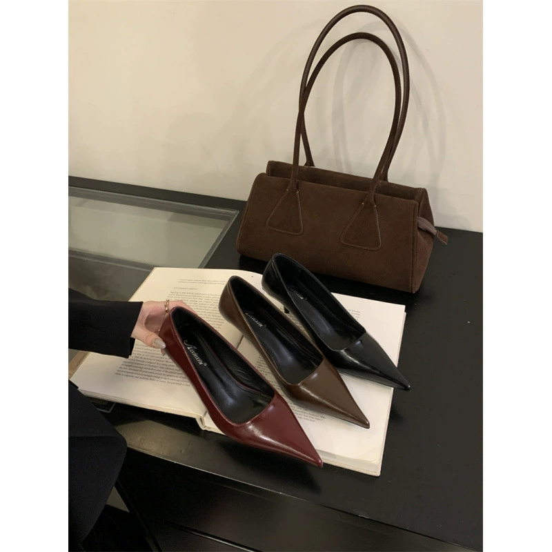 Женские туфли на каблуках Осенние туфли заостренные туфли 35-40 ярдов