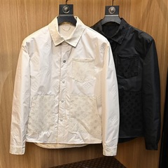 ヨーロッパ駅の高級シャツの襟のジャケットの男性の2025新型の春のファッションの青年の潮のブランドのレジャーのコート