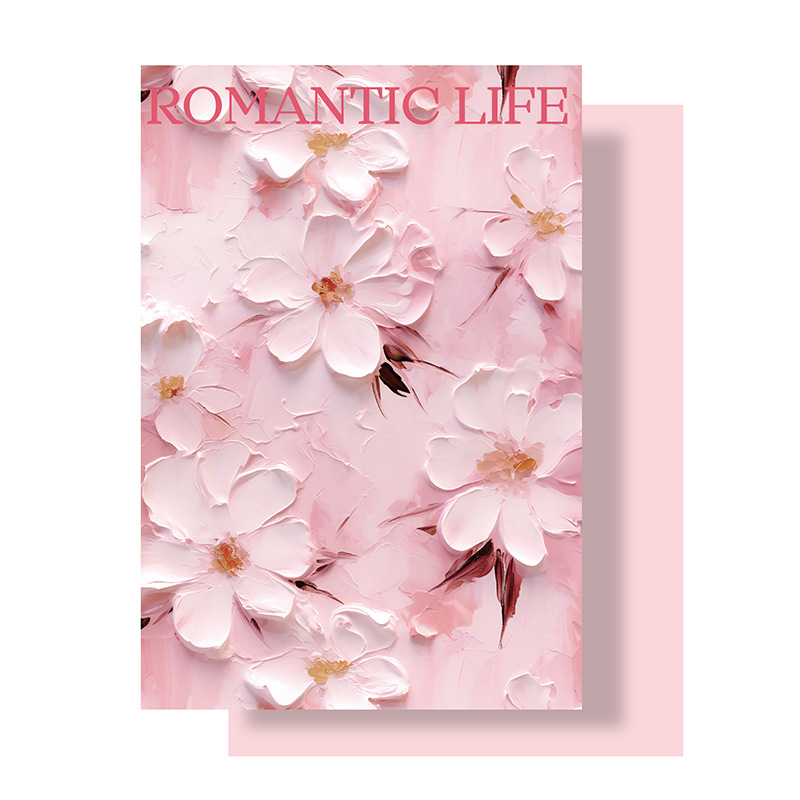 Papel de embalaje de pintura al óleo con textura 3D de siete colores, embalaje de regalo hecho a mano de bricolaje, floristería, floristería, papel de embalaje de flores