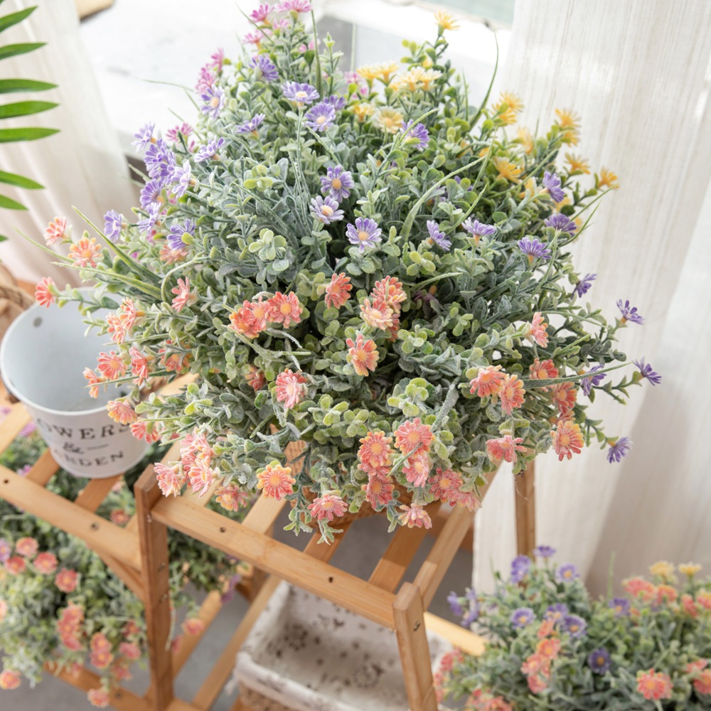 配草小野菊 田園小清新廠家外貿仿真花批發婚慶家庭裝飾GF15956B