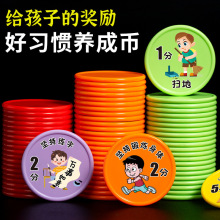 兑换小学生金币积分币好家用奖励习惯奖励币幼儿园养成积分卡奖励