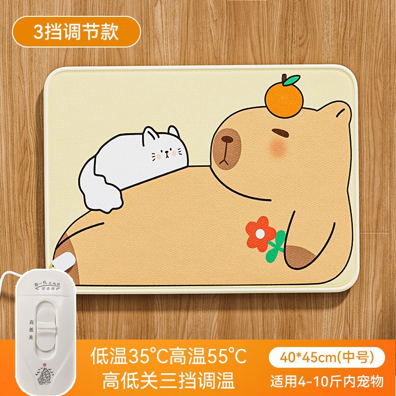 Manta eléctrica para mascotas almohadilla térmica eléctrica perro impermeable manta eléctrica gato perro manta eléctrica gato pequeña almohadilla térmica suministros para mascotas