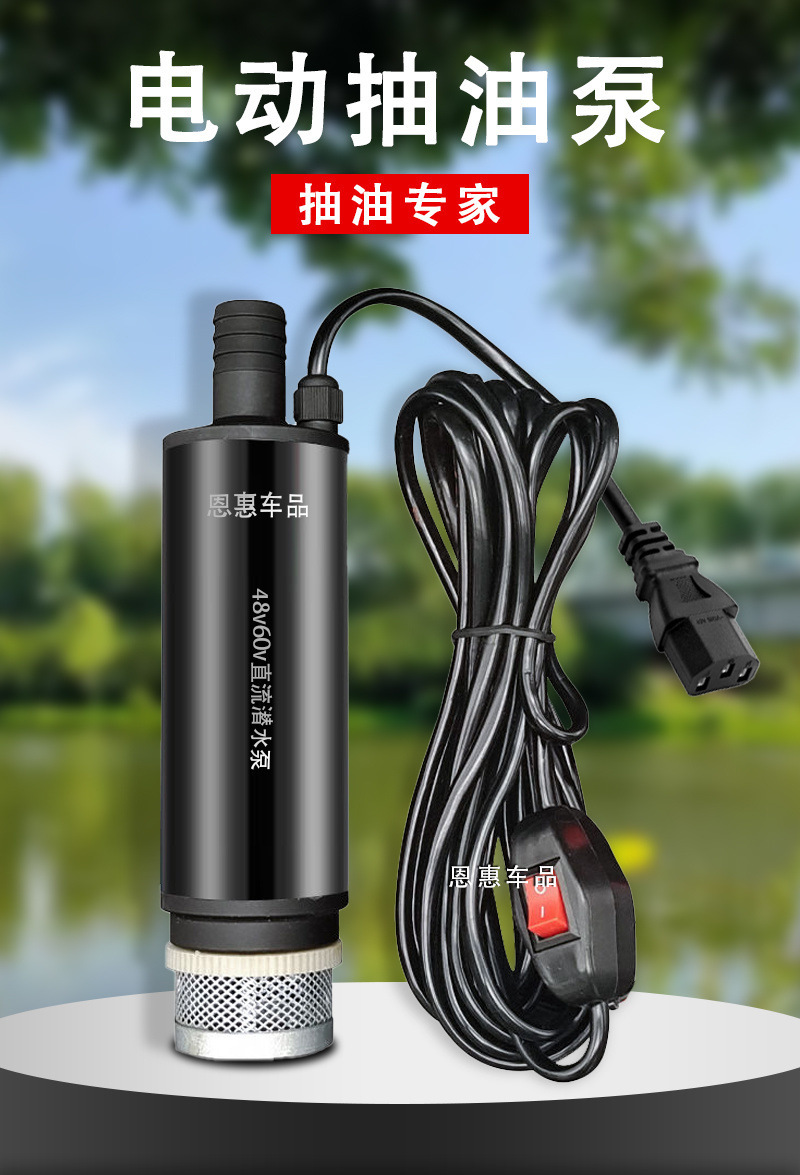 Dc Water Pump Watering Vegetables 12V24V48V60V Agricultural Marine Electric Water Pump Battery Car Water Pump