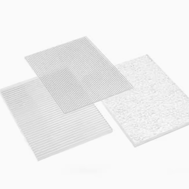 透明亚克力石头纹板长虹粗细条纹UV印刷渐变加工屏风彩色隔断打孔