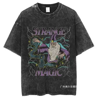 Y2k Anime T-shirts Berserk Washed Short T-shirts for Men Wom