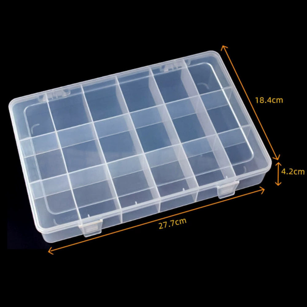 tornillo herramienta de piezas de hardware transparente pp caja divisoria caja de piezas electrónicas de plástico directo fábrica