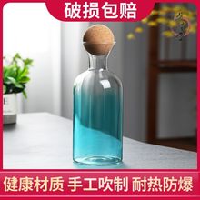ins风格多用途玻璃壶耐热玻璃温酒器玻璃花瓶玻璃水壶耐高温玻璃