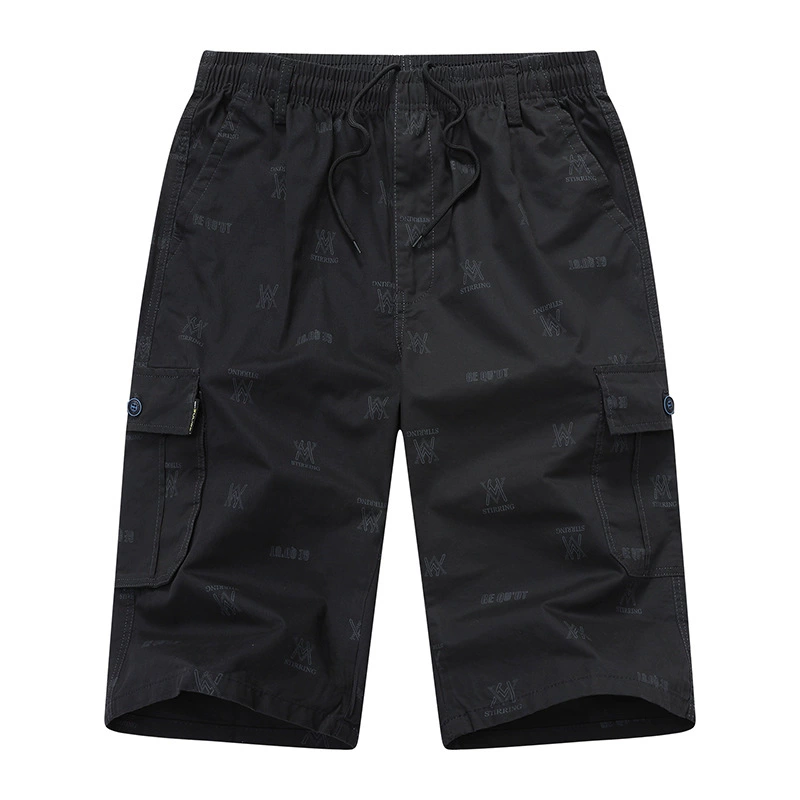 2025 новые весенние летние шорты стирка хлопчатобумажный принт многокарманные повседневные дикие модные повседневные шорты