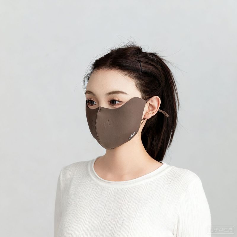 秋冬季女高颜值保暖口罩护眼角防风防寒加绒加厚透气户外保暖面罩|undefined