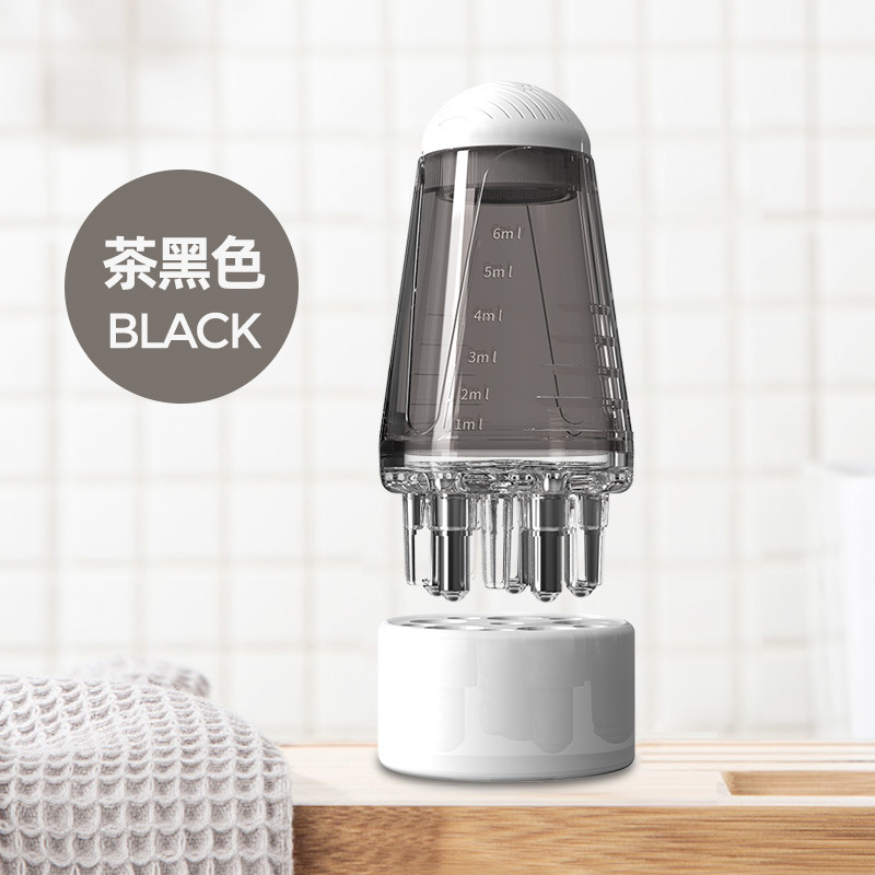 Mini portátil Mino dispensador de medicina del cuero cabelludo Bola de cuidado del cabello líquido de fijación del cabello peine de la medicina 1ML peine de masaje líquido peine guía