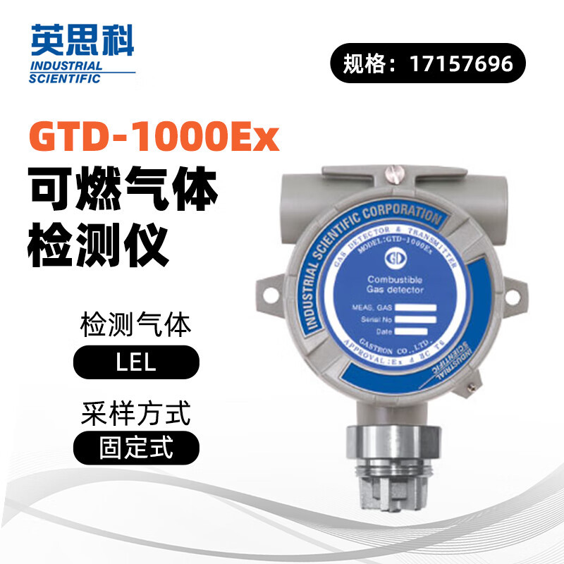 英思科 GTD-1000Ex 可燃气体检测仪  可测LEL（C5H12） 灰色