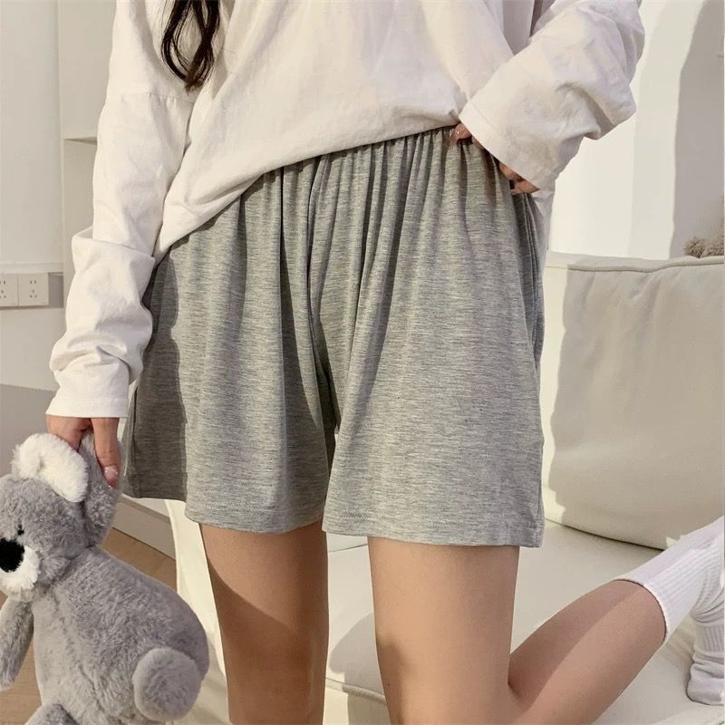 Super soft modal cotton new style women's summer thin casual wearable solid color loose home shorts