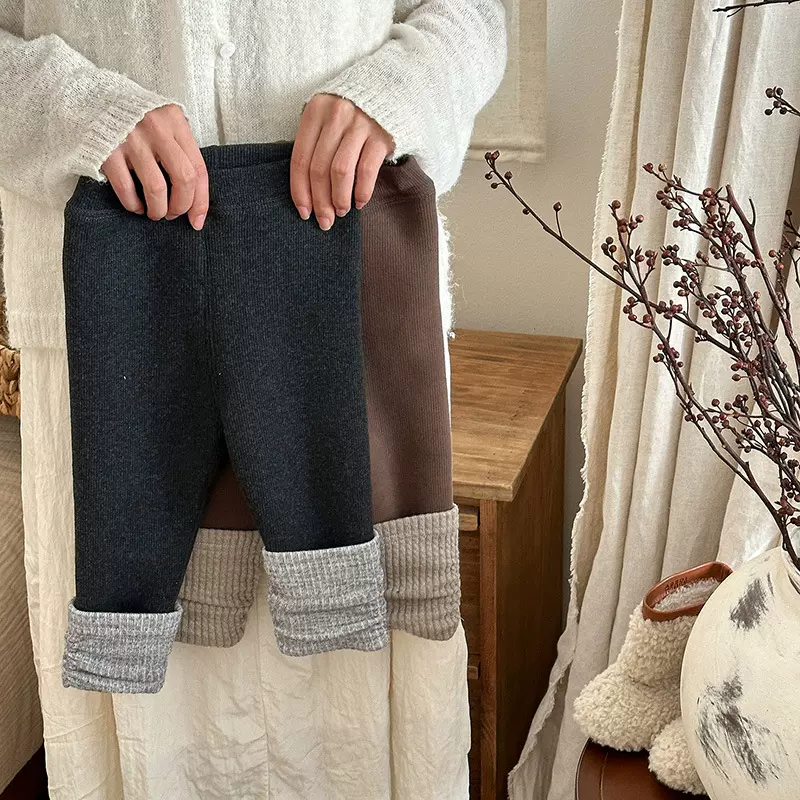 婴幼儿打底裤秋冬新款洋气宝宝加绒加厚裤子冬装女童外穿长裤 a类