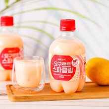 韩国进口啵啵元气乳酸菌碳酸饮料380ml网红气泡水小瓶装汽水