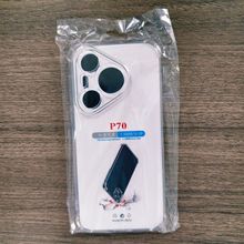 适用华为MATE60透明防摔TPU手机壳 精孔加厚四角气囊防摔保护套