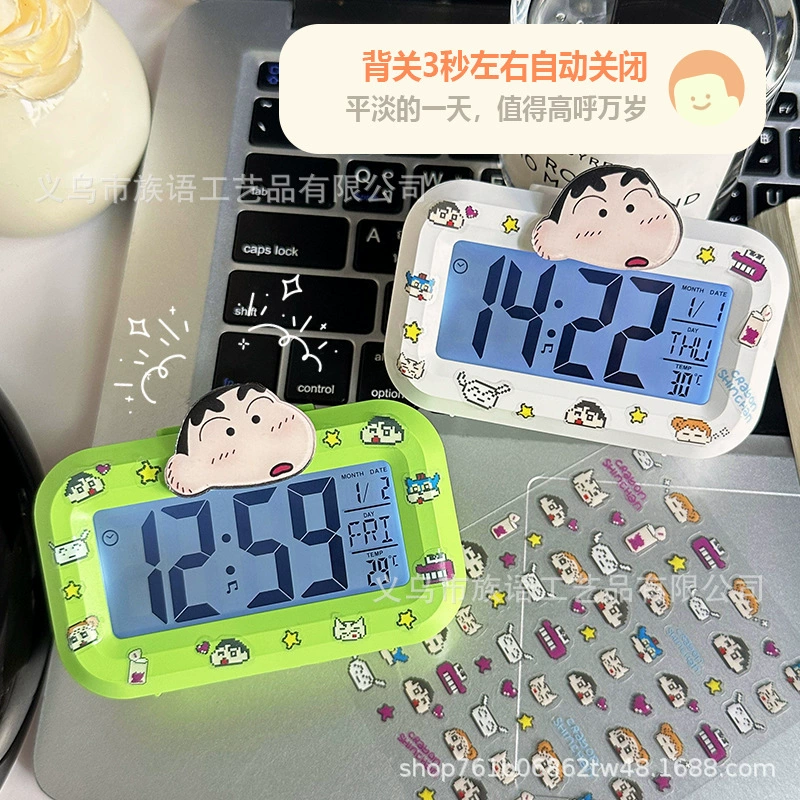 Crayons, glowing universal teaching watch for bed, simple and elegant design